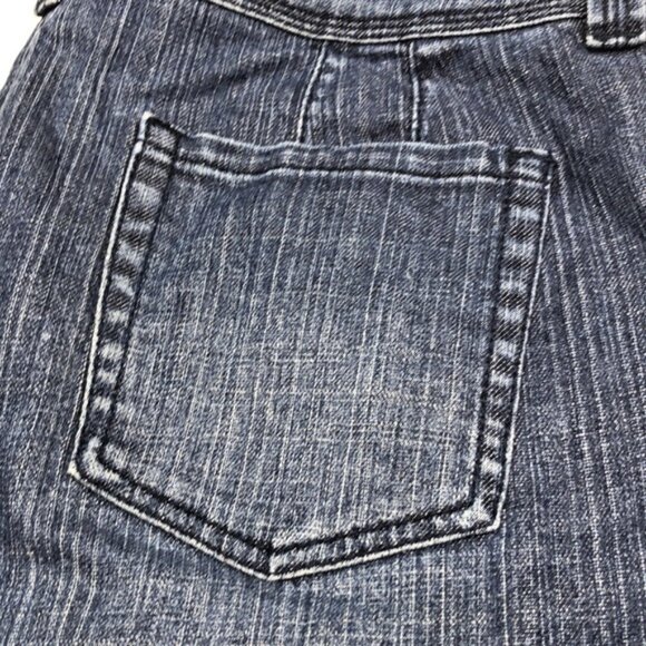 CLEO PETITES WIDE LEG CROP JEANS 14/32x19 ⭐️ - Picture 4 of 10